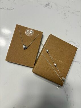 Pilgrim Silver Heart Necklace